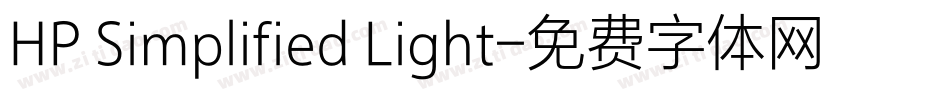 HP Simplified Light字体转换